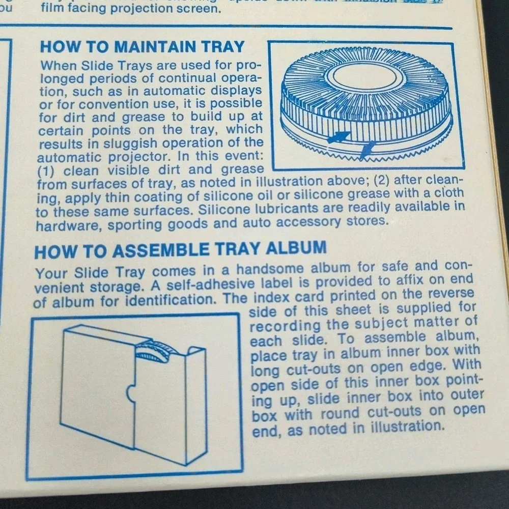 SET-6 Montgomery Ward 100 Slide Wheel Tray Album Set Carousel VTG B42.5HA1065-70